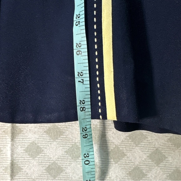 NWT Danny & Nicole Vintage Jacket Size 12 Navy Blue & Cream Shoulder Pads - Picture 7 of 9